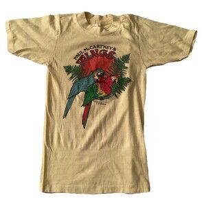 WINGS /PAUL McCARTNEY 1979 Concert Tour Tee Shirt Size Unknown 70s Beatles Top
